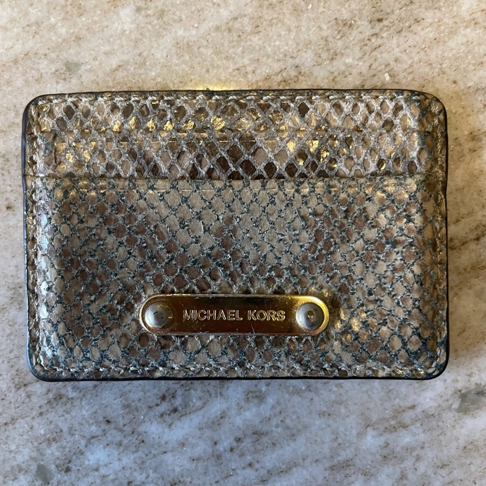 Michael Kors Python Card Holder - image 1